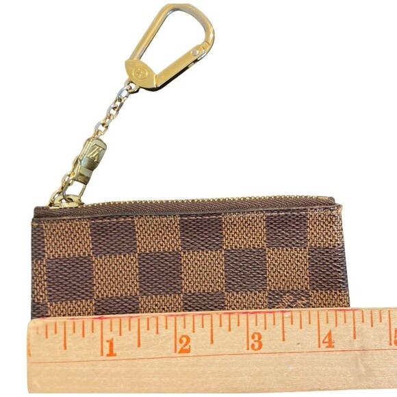 Authentic Louis Vuitton Damier Ebene Canvas Key Pouch - Picture 13 of 14
